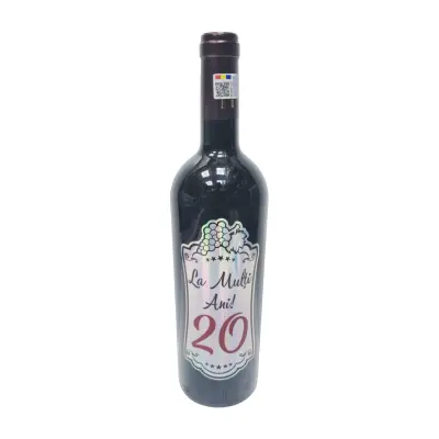 La multi ani 20, vin rosu cabernet sauvignon, demisec, 750ml, 13.5% alcool